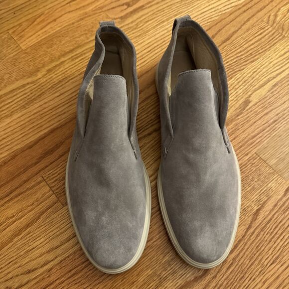 Peter Millar Excursionist Chukka Gray Suede Leather Slip On Shoes Men’s 12M - Picture 1 of 11